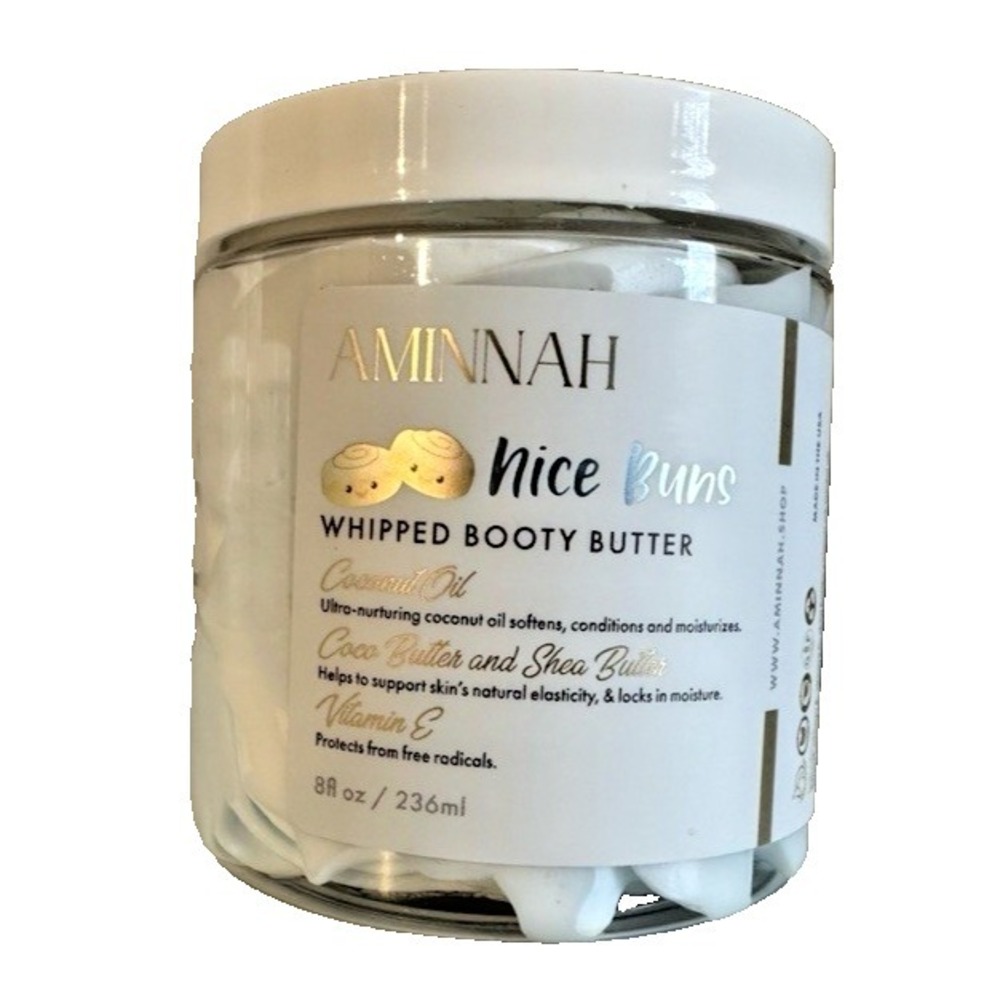 Aminnah‎ Skincare "Nice Buns" Whipped Booty Butter 8oz  Firming & Smoothing NEW